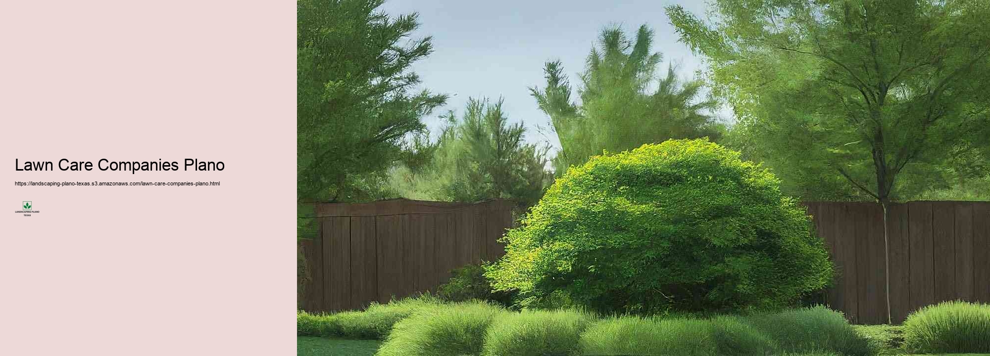 Enhancing Visual Charm with Individualized Landscape design in Plano