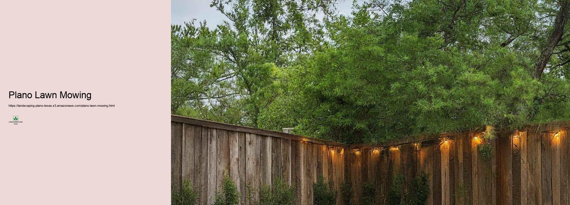 Plano's Finest Landscape design Firms: What to Anticipate